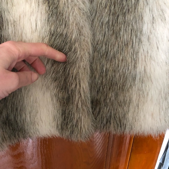 Vintage Designer Dubrowsky & Perlbinder Faux Fur Sweater Jacket - Picture 6 of 13